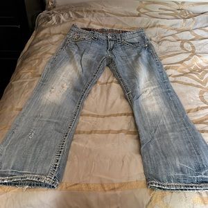 Light wash 32R mens rock revivals